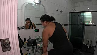 ted pranks her sayin' she's knocked up with twins and she freaks - gabi souza wet shower fuck