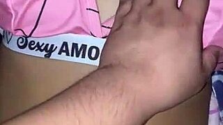 Stepfather sneaks into bed horny for stepdaughter's pajamas bends her over doggystyle on bed