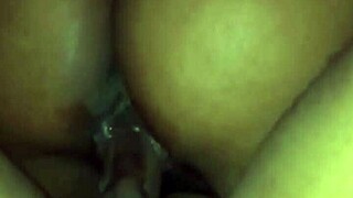 Ebony cowgirl riding big black cock creampie keep fucking cum covered