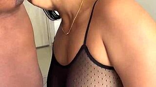 cute brunette girlfriend licks and sucks her man's nipples endlessly amateur fun