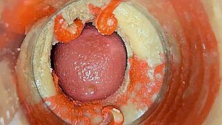 imagine cumming deep inside as camera films my juicy pussy lips squeezing your huge cock