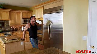 Mylfex Bad Boy Bangs Booty Sister-in-Law's Tight Anus Bareback Doggystyle in Bathroom to Cum Inside