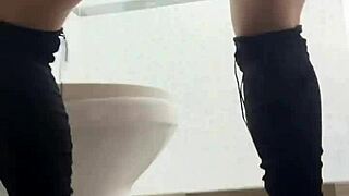 Stepsister tidies up home wearing sexy latina lingerie costume casually