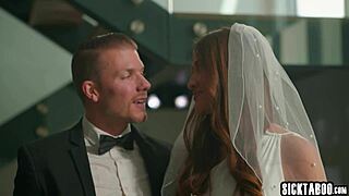 naughty bride gizelle blanco deepthroats big cock fucks hard in lingerie