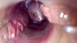 feel her close-up vagina explode in wild homemade orgasm!