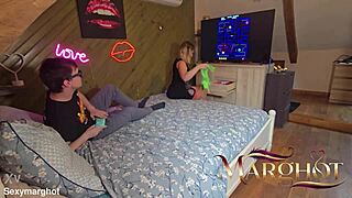 stepson fucks hot mother-in-law fills pussy eats cum