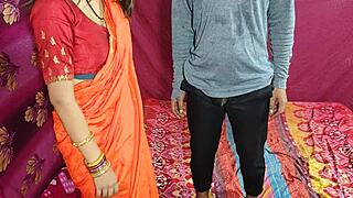 cute saree bhabhi loves rough anal pounding from devar after ice massage