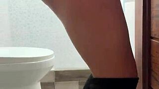 Stepsister tidies up home wearing sexy latina lingerie costume casually