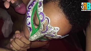 hotwife takes brazilian bull cock in front of cuck husband mmf bed fuck??