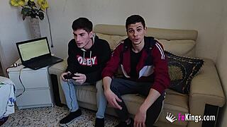 Lily's wild threesome bangfest with best friends bent over doggystyle