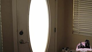 damn this cheating girlfriend gets throatfucked rough by office bully