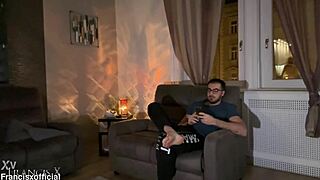 two blonde sluts slobber double blowjob on massive throbbing cock