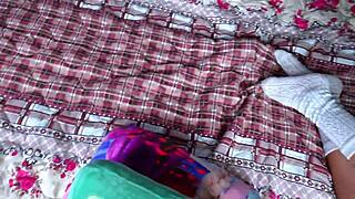 lonely college girl in uniform gets surprised by sneaky dorm visitor hd