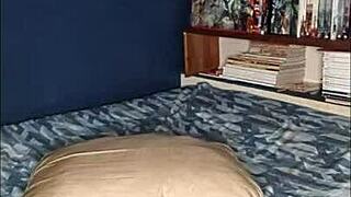 latina housewife flashes big natural tits gropes ass playing with dildo in bathroom