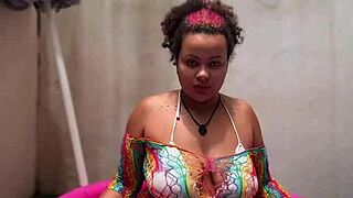 bbw does yoga stretches in tiny pool bending over to fart loudly showing huge curvy ass and natural tits