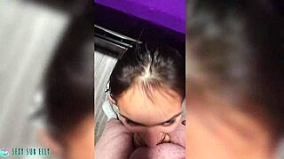 Devilish 18yo native gags daddy cock swallows 13-inch dildo