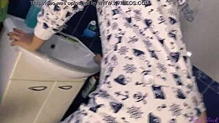 Letty Black Pajama Quickie Ends in Oral Creampie