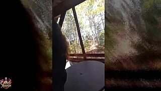 mature candi annie's pov forest fuck ends with juicy cum swallow in nature's tight grip