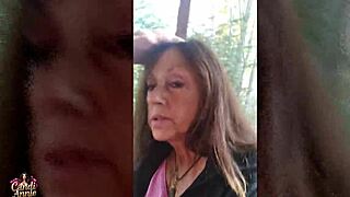 mature candi annie's pov forest fuck ends with juicy cum swallow in nature's tight grip