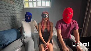 Cuckold Boyfriend Lends Petite Redhead Girlfriend for Homemade Porn Casting