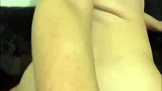 Slutty British girlfriend squirts hard in horny solo webcam show