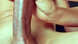 brazilian big ass brunette jerks monster bbc then rides it to wild orgasm