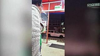 pillé y convencí a una madura en bodega pagué deudas por sexo motel