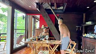 uhh took this big tits redhead home while gf shopped... full vid of domination spanking ripped clothes ass shaking and feet worship