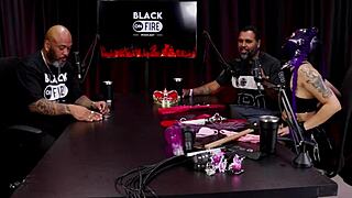 mostrou uma sessão de BDSM alisou seu pau beijou seus peitos e explicou o que sentiu madame agatha e jeff negão rei das entrevistas watch on sheer red