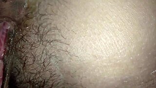 shaved tight wet pussy gets fucked deep until creampie orgasm explosion