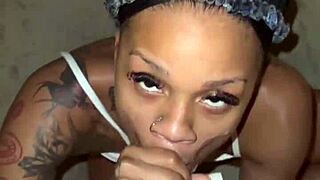 double nut blasting backshots on skinny ebony with bbc monster