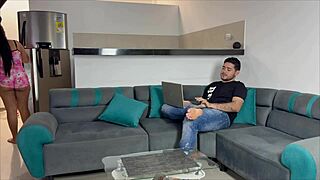 perfect time to fuck right here in the dorm with my cute latina roommate