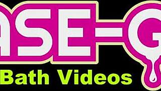 super cute brunette teen bathes sexy daddy watches her wet body close up 🛁💦