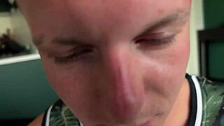 Cuckold Watches Stranger Pound And Creampie Wife's Tight Pussy Bareback