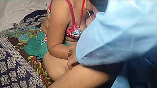 Desi Indian Bahu in Baby Doll Dress Gets Hard Pussy Fucked by Sasur with Oral