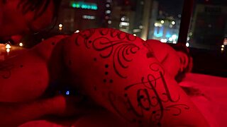WOW! INTERRACIAL PAWG WAXPLAY WITH HUGE BBC ON BIG ASS AND TITS IN BATH!