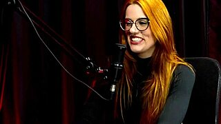 boyfriend questions everything but ends up watching ruiva get swung in sheer red puteiro style casa de swing