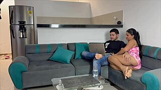 perfect time to fuck right here in the dorm with my cute latina roommate