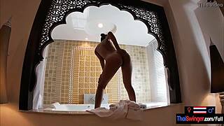 discover thai teen's hotel ride on boyfriend's dick