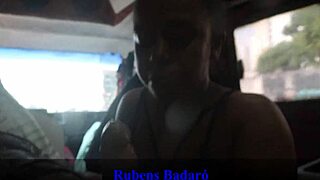 Old Hung Cock Pounds Granny Pussy in Moving Motorhome Red Sheer