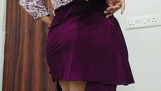 college girl fingers shaved pussy with big eggplant to creamy orgasm