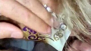 wife's hot blowjob ends in massive facial cum blast!