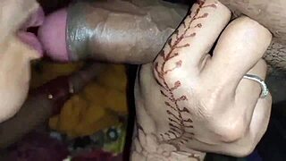 Janvibhabhi's Intense Blowjob for Husband Peaks