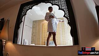 discover thai teen's hotel ride on boyfriend's dick