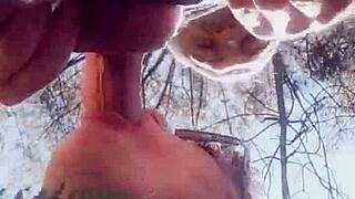 ever tried a real outdoor deepthroat blowjob behind the scenes?
