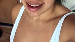 Join my morning aerobics? Love this naughty bikini cameltoe pool tease