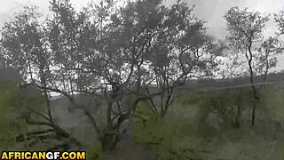 picture hot ebony girlfriend's plump lips sliding on thick white shaft pov outdoors