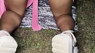 Vicky Menage sucks that thick black cock so good 😍💦 interracial brazilian blowjob action!