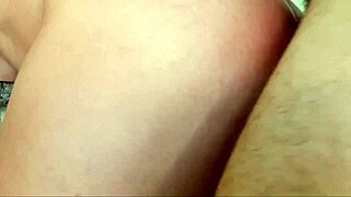 She craved ass pounding so bad standing up turned into squirting piss all over from huge cock destruction