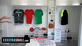 SPIED ON PETITE LATINA IN LOCKER, GOT DEEPTHROAT DOGGY FAVOR